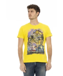 Exclusive Trussardi Yellow Miami Beach T-Shirt 2AT26_03Yellow_136680