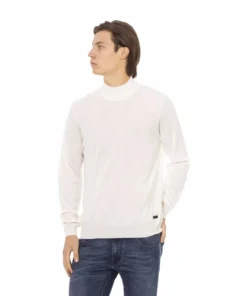 Exclusive Baldinini White Turtleneck Sweater LP2510_TORINO_BiancoWhite_132392