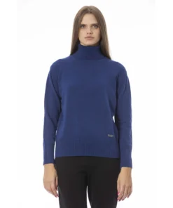 Exclusive Baldinini Royal Blue Turtleneck Sweater AD8801GE_MATERA_9005ROYAL_147240