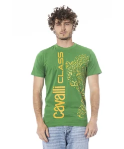 Exclusive Cavalli Class Brilliant Green T-shirt QXT62RJD060_07334BrilliantGreen_150598