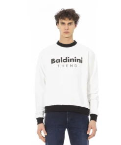 Exclusive Baldinini Trend White Sweatshirt 6510141_COMO_BiancoWhite_134136