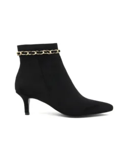 Exclusive Ankle Boots with Stylish Chain Detail FAB_SS2Y0263_102_BLACK-V_147095