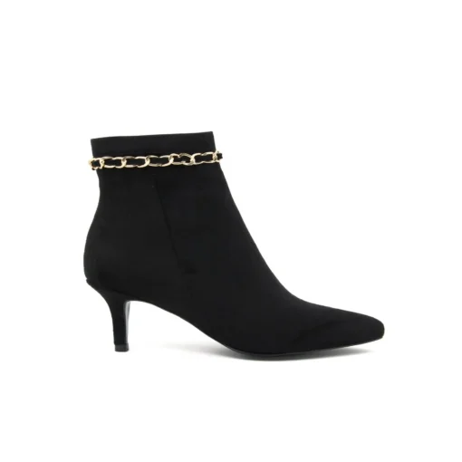 Exclusive Ankle Boots with Stylish Chain Detail FAB_SS2Y0263_102_BLACK-V_147095