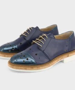 Authentic Letizia Blu Brogues - Exclusive Italian Design LETIZIA_BLU_78638