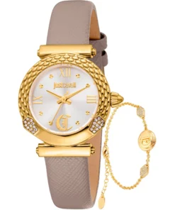 Just Cavalli Exclusive Gold Dial Leather Watch X093_JC1L332L0025_148961