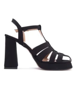 Exclusive Black Block Heel Sandals FAME23_SS3Y0631_103_BLACK-V_147131