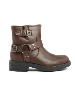 Exclusive Fall/Winter Ankle Boots with Buckles FAM_A796_BROWN_146199