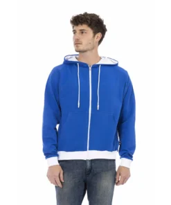 Exclusive Baldinini Trend Hoodie Royal White 813144A_COMO_RoyalWhite_137167