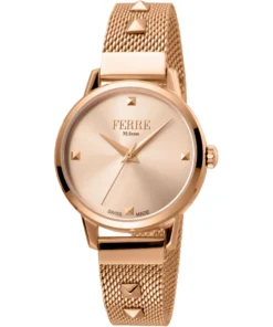 Exclusive Ferrè Milano Rose Gold Quartz Watch X093_FM1L136M0071_139461