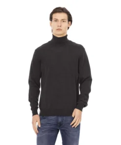 Exclusive Baldinini Charcoal Wool Sweater DV2510_TORINO_Charcoal_132395