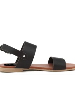 Exclusive Genuine Leather Sandals for Spring/Summer FAME23_22MC103_NERO-V_143237