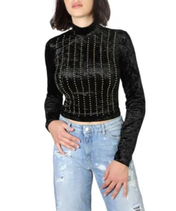 Exclusive Black Velvet Turtleneck Sweater 82G604_6656Z_A996_107330