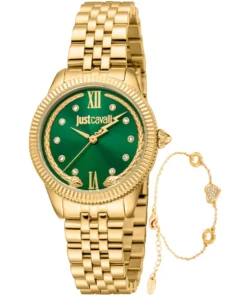 Just Cavalli Gold Analog Watch with Green Dial X093_JC1L315M0065_142102