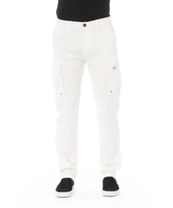 Authentic Baldinini White Cargo Trousers RVE3PT000357U_LIVORNO_BiancoWhite_147365