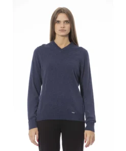 Exclusive Baldinini V-Neck Sweater 221141_VOLTERRA_BLUMELANGE_147274