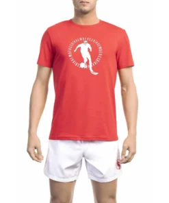 Exclusive Bikkembergs Beachwear T-shirt BKK1MTS02_RED_132706