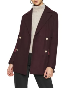 Exclusive Bordeaux Pepe Jeans Coat LEYRE_PL401864_298BORDEAUX_122824