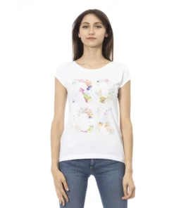 Exclusive Floral T-Shirt - Trussardi Spring/Summer 2BT56_001WHITE_140671