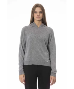 Exclusive Baldinini Grey Long-Sleeve Hoodie 221154_VOLTERRA_GRIGIOMELANGE_147273