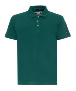 Exclusive Solid Green Husky Polo Shirt X073_HS23BEUPC34CO156-TED_C455_140913