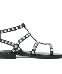 Exclusive Attitude Studded Sandals FAM_95_52_BLACK-V_143316