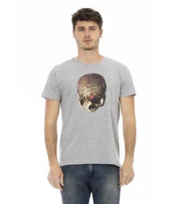 Exclusive Trussardi Action Skull Print T-shirt 2AT36_12Grey_136660