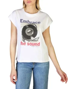 Exclusive Pepe Jeans Isadora T-Shirt - Embrace the Sound ISADORA_PL505177_WHITE_124846