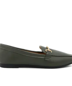 Exclusive Green Square Toe Loafers FAM_99_59_GREEN_146333