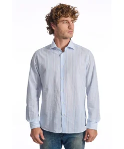 Exclusive Baldinini Lightseersuker Striped Shirt LIGHTSEERSUKER_13_148290