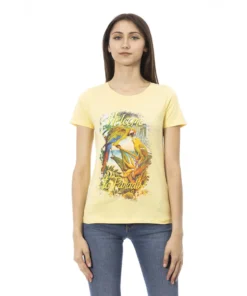 Exclusive Trussardi Spring/Summer T-Shirt - Yellow 2BT16_120Yellow_140696