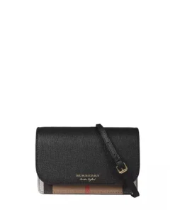 Authentic Burberry Black-Tan Crossbody Bag 80463161_BLACK-TAN_V_143786