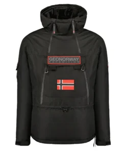 Authentic Geographical Norway Black Bomber Jacket Benyamine054_man_black_138766