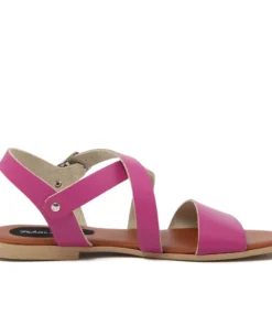 Exclusive Fuchsia Leather Sandals FAME23 FUXIA_V_143247