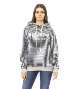 Exclusive Baldinini Trend Striped Sweatshirt 813495R_MANTOVA_Black-White_137208