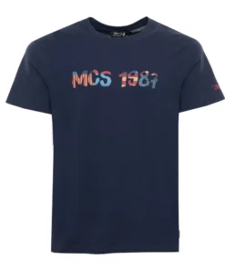 Exclusive MCS Navy Cotton T-Shirt X073_10BTS002-L2301_NAVY_145103