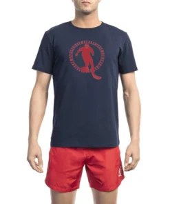 Exclusive Bikkembergs Beachwear T-Shirt BKK1MTS02_NAVY_132707