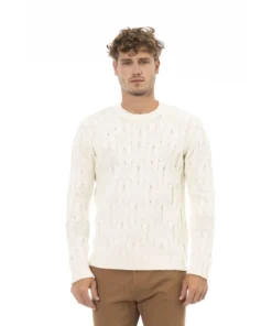 Exclusive Alpha Studio Wool Sweater AU7330C_4145LATTE_138447