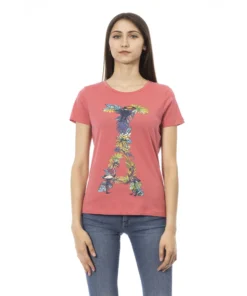 Exclusive Trussardi Action Floral T-Shirt 2BT17_143Fuxia_140695