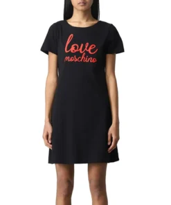 Exclusive Love Moschino Dress with Logo X073_W592927-M4405_C74_150266