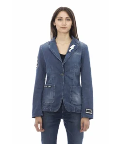 Exclusive Baldinini Denim Jacket with Patches 45392C_RAVENNA_Denim_139253