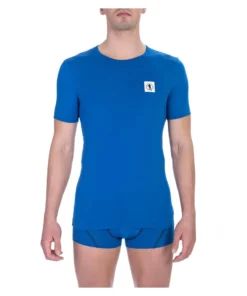 Exclusive Bikkembergs Blue Roundneck T-shirt BKK1UTS07BI