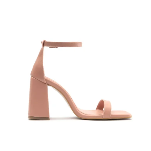 Exclusive Light Pink Square Toe Sandals FAME23_SS3Y0600_901_LIGHT_PINK-V_143189