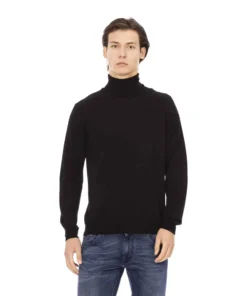 Exclusive Baldinini Black Turtleneck Sweater DV2510_TORINO_Black1_132394