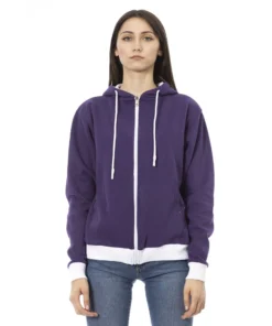 Exclusive Authentic Baldinini Violet Zip Sweatshirt 21914A_MANTOVA_ViolaViolet_139221