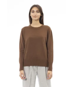 Exclusive Alpha Studio Wool Sweater in Tobacco AD8150CE_9002TABACCO_138371