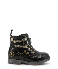 Exclusive Kids Black Ankle Boots 234-026_BLACK_122786