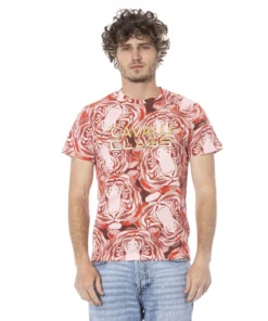 Exclusive Cavalli Class T-Shirt with Visible Logo CLL2MTS05SXH01D_02000Red_150553