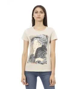 Exclusive Trussardi Women's T-shirt 2BT05M_03Sand_140725