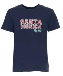 Exclusive Santa Monica T-shirt - Authentic Design X073_10BTS005-L2301_NAVY_145118