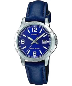 Exclusive Blue Analog Casio Watch with Leather Strap X093_LTP-V004L-2B_142160